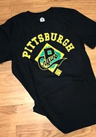 Rally Pittsburgh Crawfords Black Script Logo Short Sleeve Fashion T Shirt
