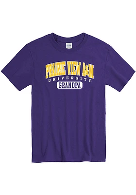 Prairie View A&M Panthers Purple Grandpa Short Sleeve T Shirt