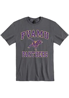 Prairie View A&M Panthers Charcoal Number One Design Short Sleeve T Shirt