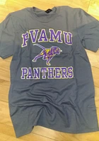 Prairie View A&M Panthers Charcoal Number One Design Short Sleeve T Shirt