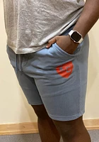 Rally Kansas City Monarchs Mens Navy Blue Heart Shorts