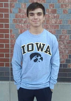 Iowa Hawkeyes Grey Arch Mascot Long Sleeve T Shirt