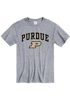 Purdue Boilermakers Grey Arch Mascot Short Sleeve T Shirt
