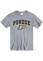 Purdue Boilermakers Grey Arch Mascot Short Sleeve T Shirt