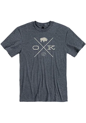 Oklahoma Navy Blue OKX Short Sleeve Fashion T Shirt