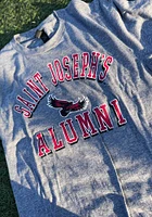 Saint Josephs Hawks Grey Alumni Short Sleeve T Shirt