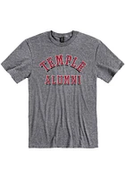 Temple Owls Grey Alumni Short Sleeve T Shirt