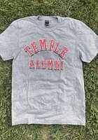 Temple Owls Grey Alumni Short Sleeve T Shirt
