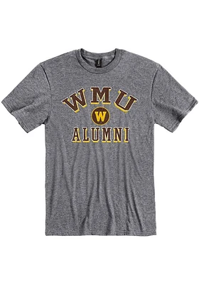 Western Michigan Broncos Grey Alumni Short Sleeve T Shirt