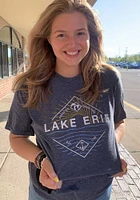Rally Michigan Navy Blue Lake Erie Short Sleeve Fashion T Shirt