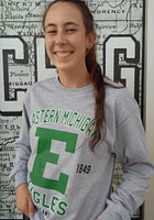 Eastern Michigan Eagles Grey No 1 Long Sleeve T Shirt
