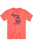 Michigan Orange State Elements Short Sleeve T Shirt