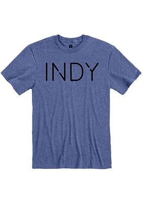 Indianapolis Blue Disconnected Short Sleeve Fashion T Shirt