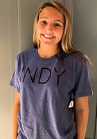 Indianapolis Blue Disconnected Short Sleeve Fashion T Shirt