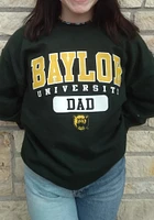 Baylor Bears Mens Green Dad Pill Long Sleeve Crew Sweatshirt