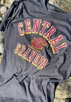 Central Michigan Chippewas Charcoal Grandpa Number One Short Sleeve T Shirt