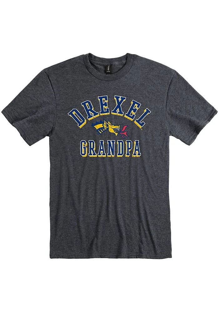 Drexel Dragons Charcoal Grandpa Number One Short Sleeve T Shirt