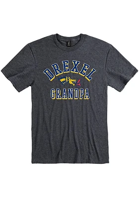 Drexel Dragons Charcoal Grandpa Number One Short Sleeve T Shirt