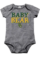 Baylor Bears Baby Graphite Bear Short Sleeve One Piece
