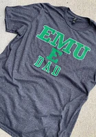 Eastern Michigan Eagles Charcoal Dad Number One Short Sleeve T Shirt