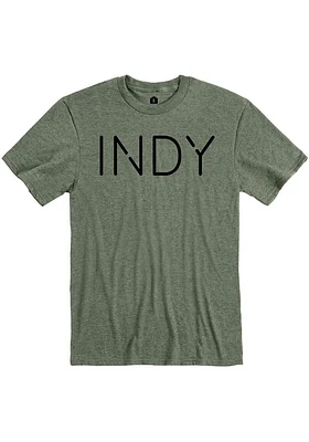 Indianapolis Olive Disconnected Short Sleeve Fashion T Shirt