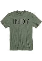 Indianapolis Olive Disconnected Short Sleeve Fashion T Shirt