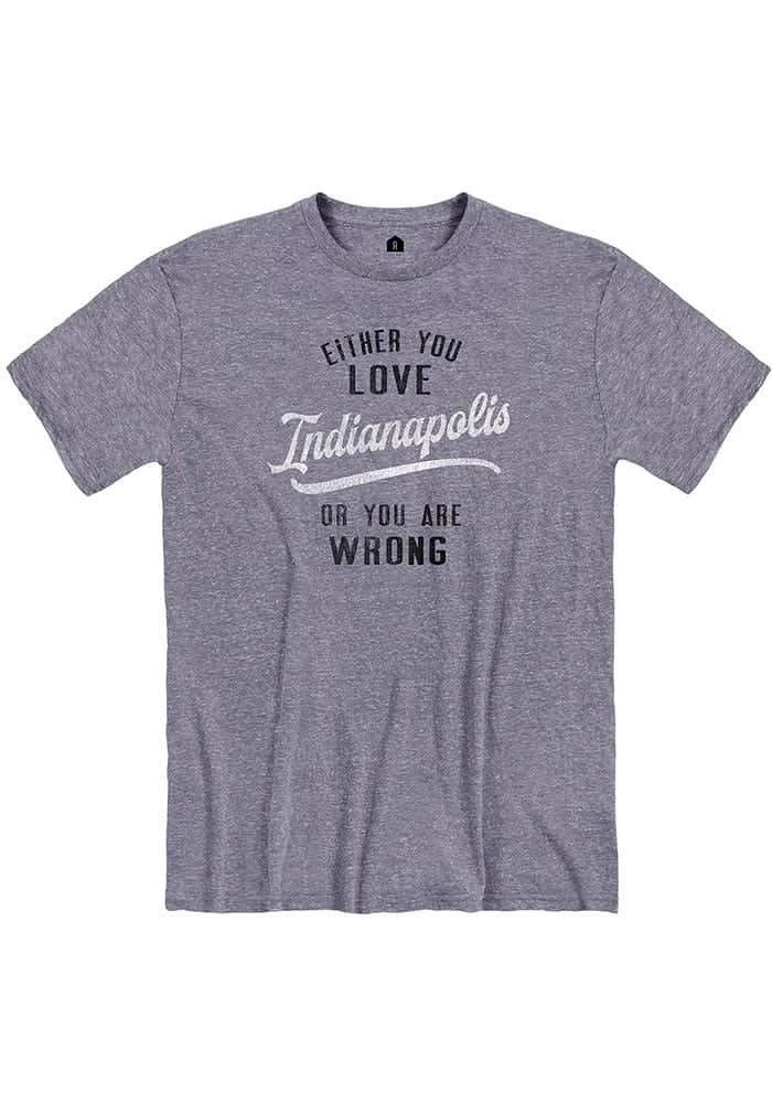 Rally Indianapolis Blue Either You Love Short Sleeve Fashion T Shirt