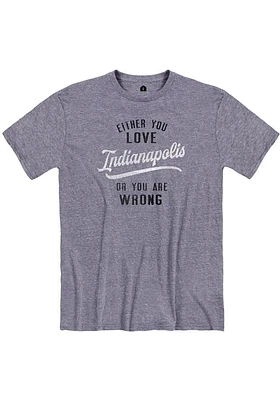 Rally Indianapolis Blue Either You Love Short Sleeve Fashion T Shirt
