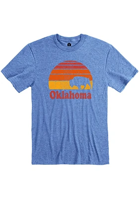 Oklahoma Blue Buffalo Sunset Short Sleeve Fashion T Shirt