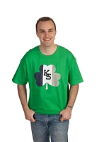 K-State Wildcats Green Clover Flag Short Sleeve T Shirt