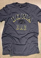 Iowa Hawkeyes Charcoal Dad Number One Short Sleeve T Shirt