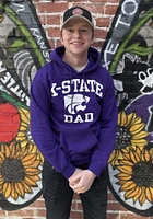 K-State Wildcats Mens Purple Dad Number One Long Sleeve Hoodie