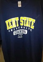 Kent State Golden Flashes Navy Blue Grandpa Pill Short Sleeve T Shirt