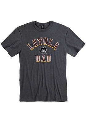 Loyola Ramblers Charcoal Basketball Short Sleeve T Shirt
