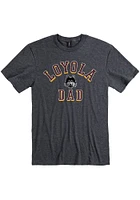 Loyola Ramblers Charcoal Basketball Short Sleeve T Shirt