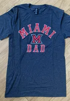 Miami RedHawks Charcoal Dad Number One Short Sleeve T Shirt