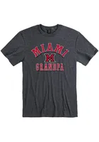 Miami RedHawks Charcoal Grandpa Number One Short Sleeve T Shirt