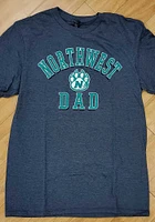 Northwest Missouri State Bearcats Charcoal Dad Number One Short Sleeve T Shirt