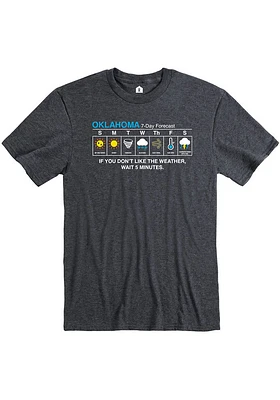 Oklahoma Grey Forecast Short Sleeve Fashion T Shirt