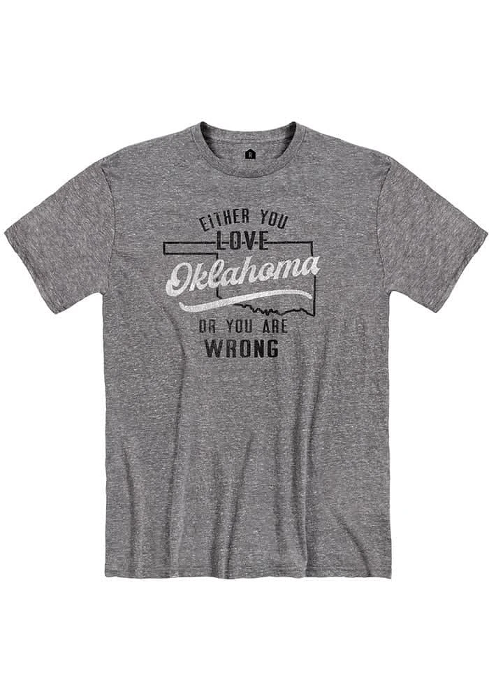 Oklahoma Graphite Either You Love Short Sleeve Fashion T Shirt