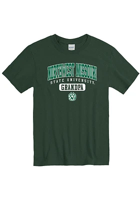 Northwest Missouri State Bearcats Green Grandpa Pill Short Sleeve T Shirt