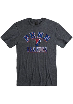 Pennsylvania Quakers Charcoal Grandpa Number One Short Sleeve T Shirt