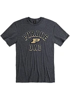 Purdue Boilermakers Charcoal Dad Number One Short Sleeve T Shirt