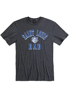 Saint Louis Billikens Charcoal Dad Number One Short Sleeve T Shirt