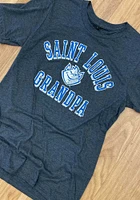 Saint Louis Billikens Charcoal Grandpa Number One Short Sleeve T Shirt