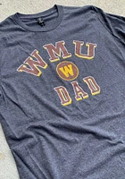 Western Michigan Broncos Charcoal Dad Number One Short Sleeve T Shirt