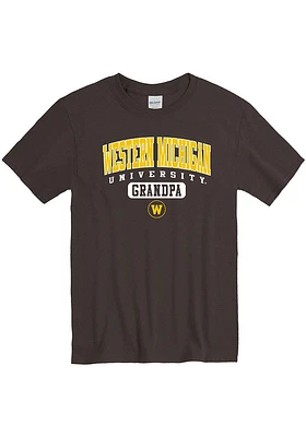 Western Michigan Broncos Brown Grandpa Pill Short Sleeve T Shirt