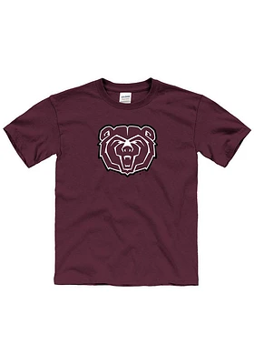 Missouri State Bears Youth Maroon Primay Logo Short Sleeve T-Shirt