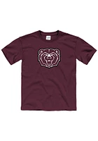 Missouri State Bears Youth Maroon Primay Logo Short Sleeve T-Shirt
