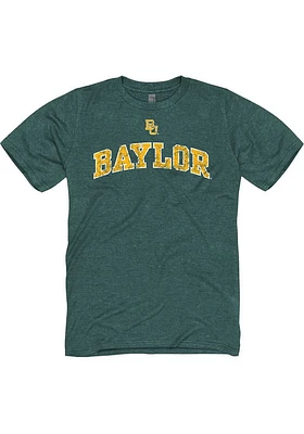 Baylor Bears Green Logo Arch Short Sleeve T Shirt